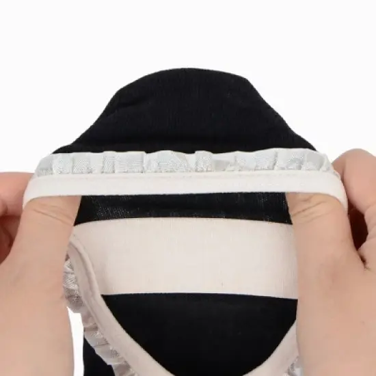 Anna-Kaci Women's Ballet Style Grip Socks with Ruffle Trim and Cross Strap Anti-Slip Sole Yoga and Pilates 2-Pack image {3}