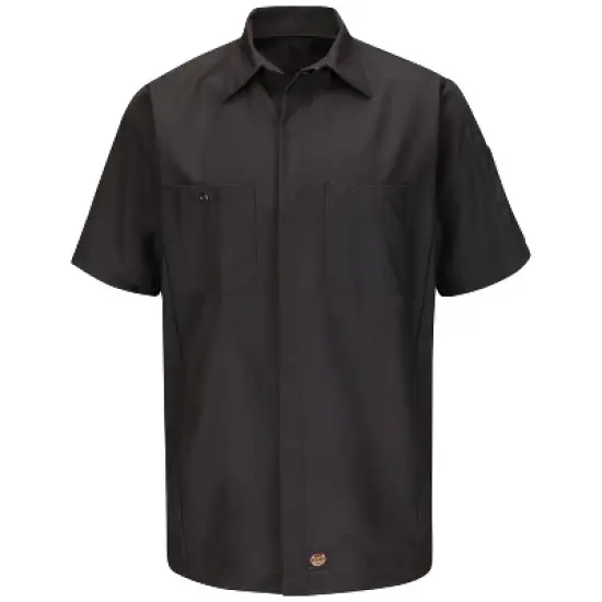 Red Kap&reg; Men's Short Sleeve Solid Crew Shirt image {3}