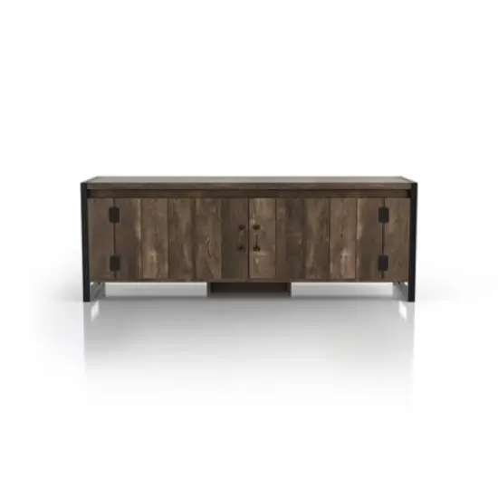 Shash Farmhouse Storage Bench Reclaimed Oak - miBasics image {4}