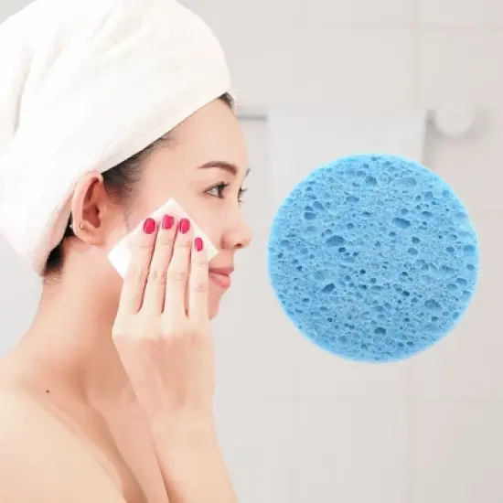 Unique Bargains Reusable Facial Sponges 1 Pc image {1}