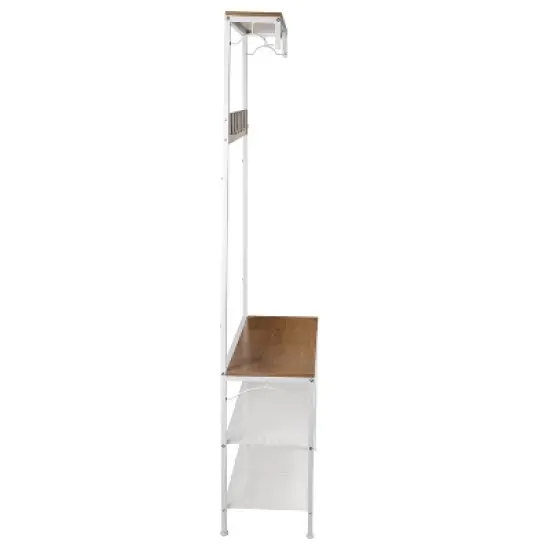 Honey-Can-Do Entry Way Hall Tree with Shelves image {7}