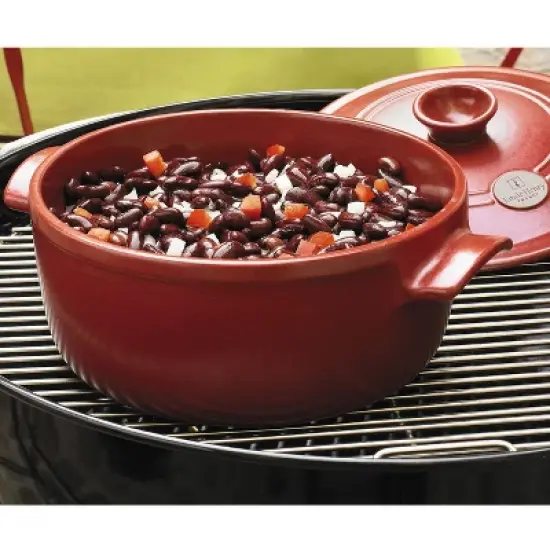 Emile Henry Flame Round Stewpot Dutch Oven, 5.5 Quart image {3}
