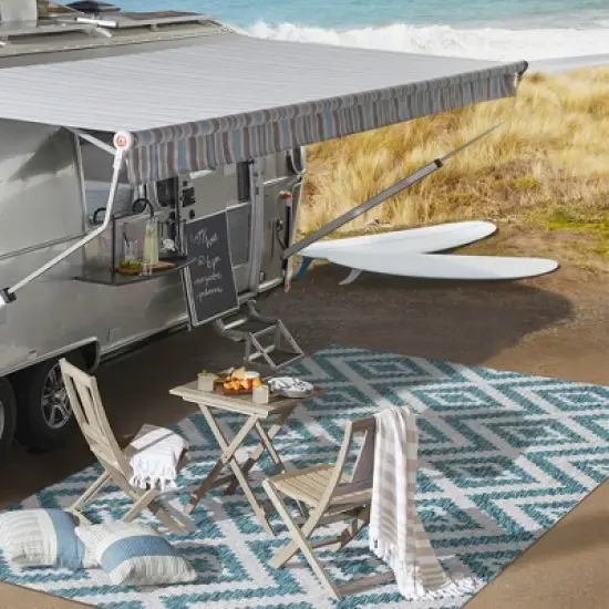 Sintra Diamond  Indoor/Outdoor Area Rug - JONATHAN Y image {7}