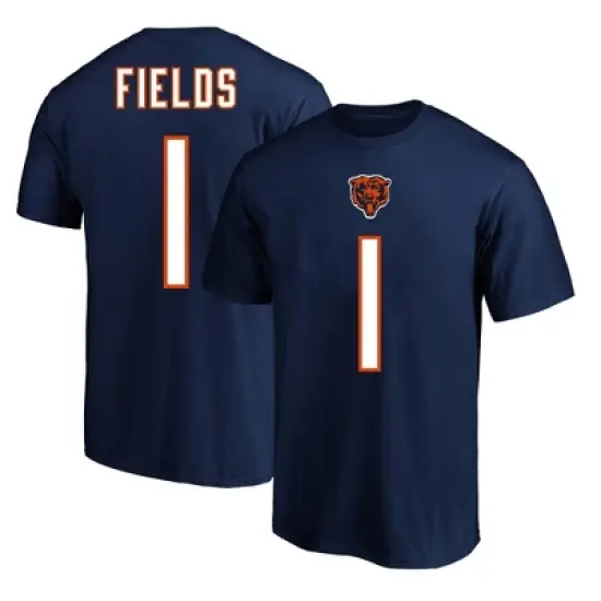NFL Chicago Bears Men's Justin Fields Big & Tall Short Sleeve Cotton Core T-Shirt image {2}