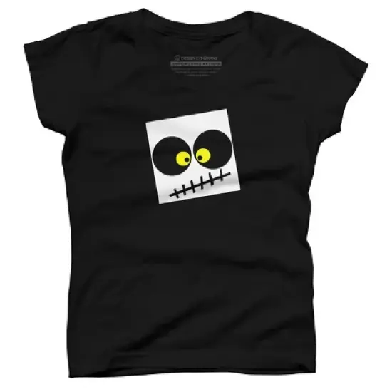 Girl's Design By Humans Square Skull By LonaMisa T-Shirt image {4}