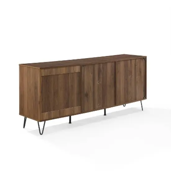Teagan Record Storage Sideboard Brown Oak - Crosley image {11}
