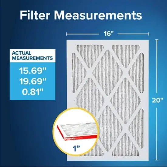 Filtrete 16x20x1 2pk Allergen Defense Air Filter 1000 MPR: MERV 11 Electrostatic Furnace Filter, Captures Dust & Pollen image {1}
