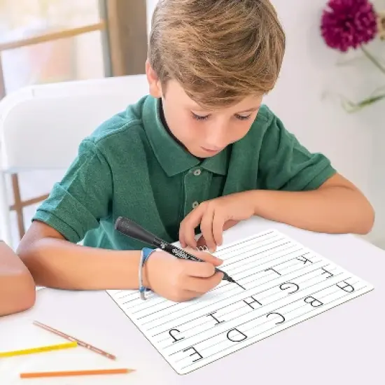 SCRIBBLEDO Ruled Dry Erase Board Lined 9"x12" image {4}