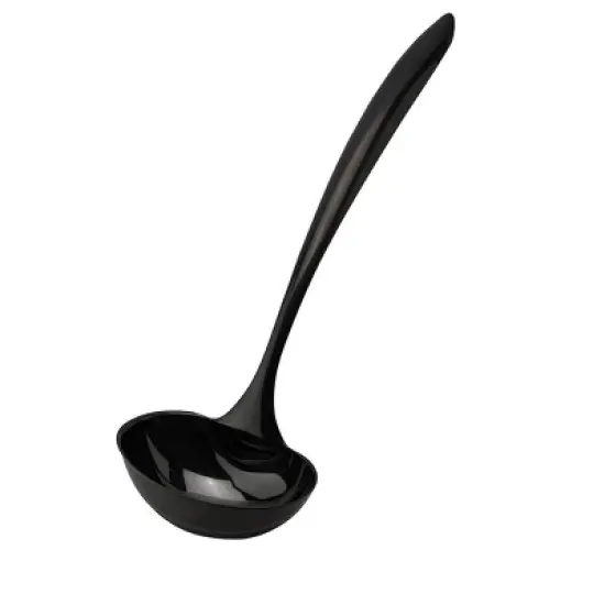 Cuisipro Black Tempo Noir Mirror Finished Ladle, 14 Inch image {1}