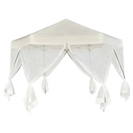 vidaXL Gazebo Cream White image {2}