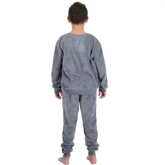 Sleep On It Boys 2-Piece Velour Pajama Set - Stars image {5}