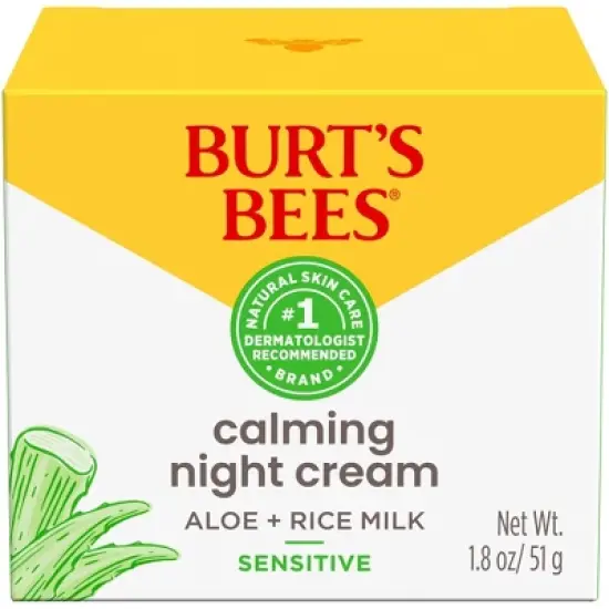 Burt's Bees Night Cream for Sensitive Skin - 1.8oz image {1}