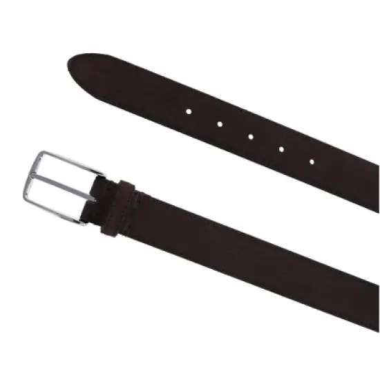 CTM Men's Brushed Suede Italian Leather Belt image {1}