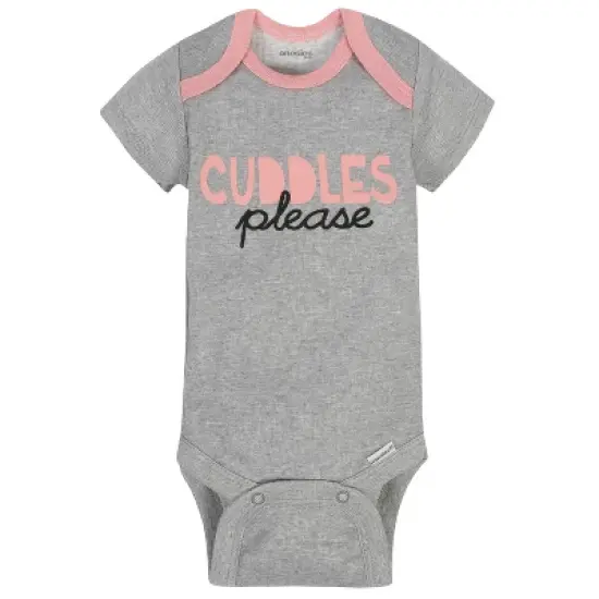 Onesies Brand Baby Girls' Short Sleeve Bodysuits, 8-pack image {8}