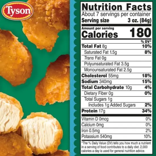 Tyson Lightly Breaded Chicken Bites - Frozen - 20oz image {6}