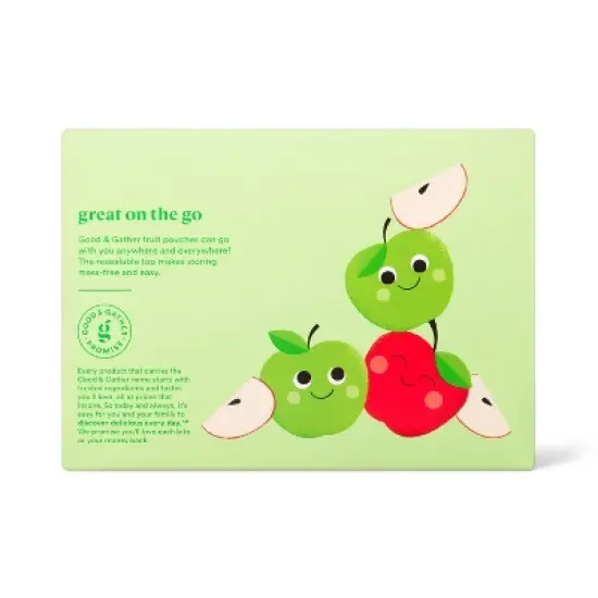 Unsweetened Apple Fruit Puree Pouches - 12ct - Good & Gather&trade; image {2}