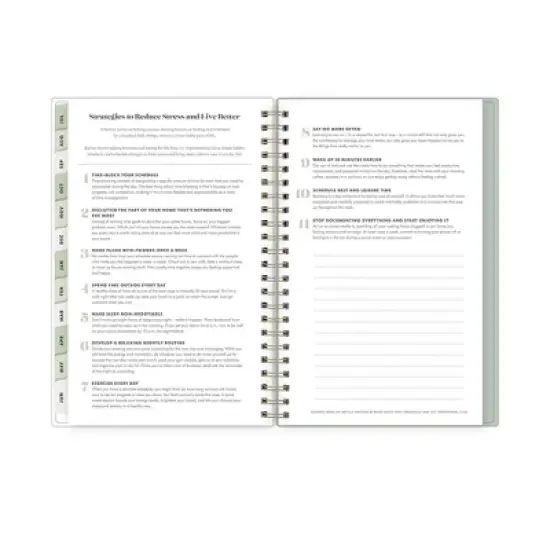 The Everygirl X Day Designer 2024-25 Weekly/Monthly Planner with Notes 8"x5" Wirebound Soft Sage: Adult Stationery July-June image {11}