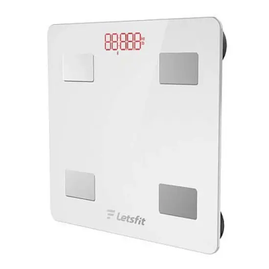 LetsFit Digital Bluetooth Smart Scale BMI, Muscle, BMR, Mass, Body Fat,Bone Mass Readings  - Includes App image {4}