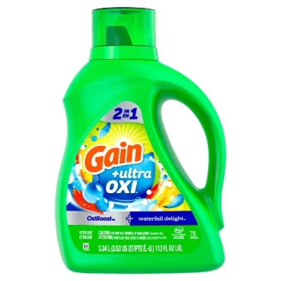 Gain Liquid Oxi Waterfall Laundry Detergent image {8}
