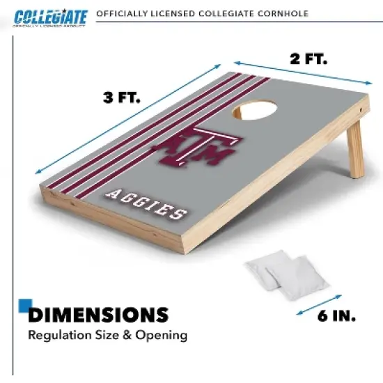 NCAA Texas A&M Aggies 2'x3' Wood Cornhole Set image {5}