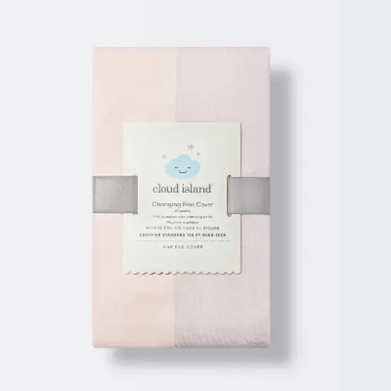 Wipeable Changing Pad Cover - Solid Pink - Cloud Island&trade; image {2}