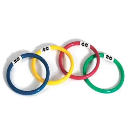 Swimline 4ct Dive Ring Swimming Pool Toys 5.75" - Vibrantly Colored image {4}