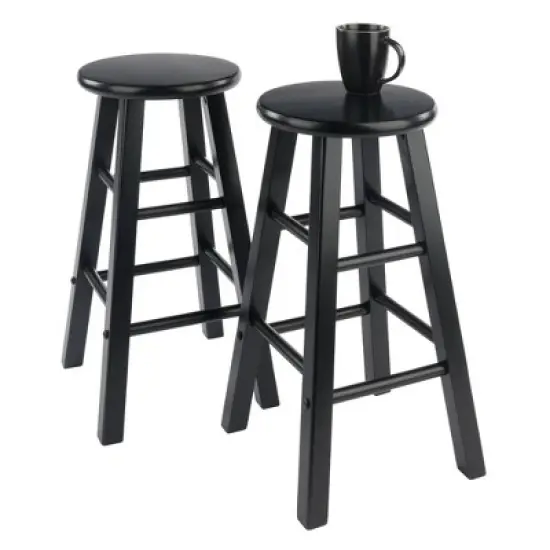 2pc 24" Element Counter Height Barstools - Winsome image {4}