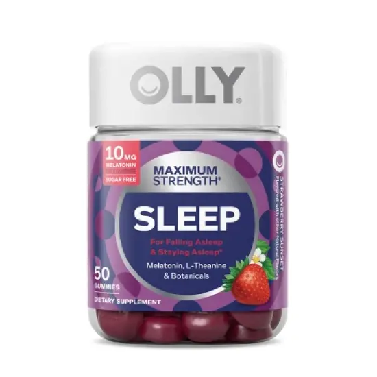 OLLY Maximum Sleep 10mg Gummies - Strawberry image {9}