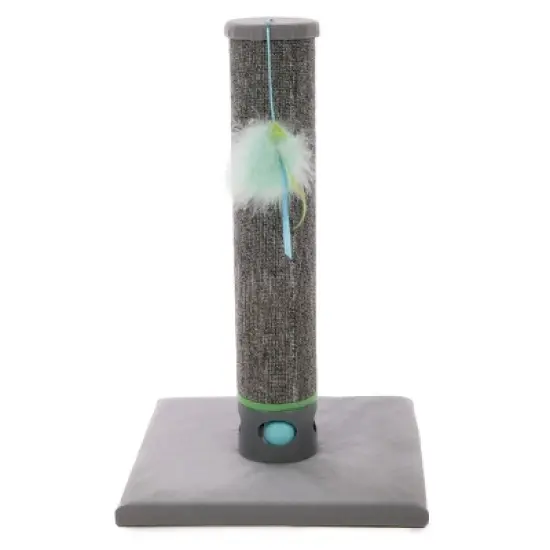 SmartyKat Playful Post Ball Track & Carpet Cat Scratching Post image {1}