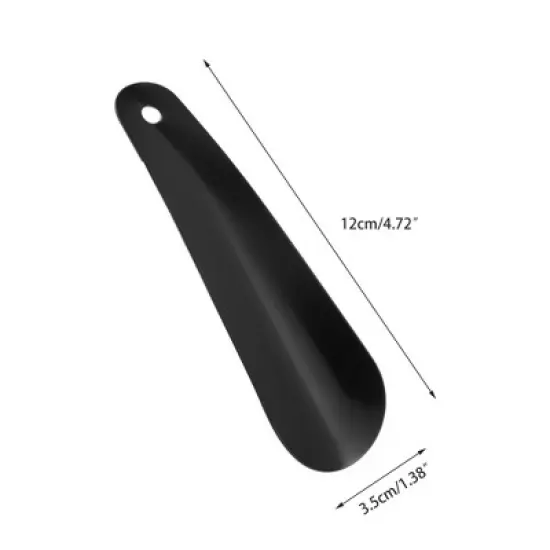 Unique Bargains Straight Hole Shoe Horn 4.72"x1.38" Black 1 Pc image {3}