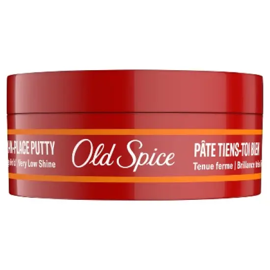 Old Spice Stay-In-Place Hair Styling Putty High Hold with Very Low Shine - Trial Size - 2.22oz image {8}