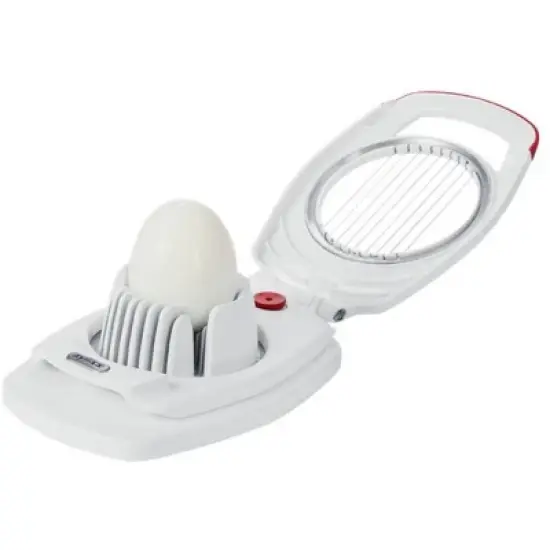 ZYLISS Egg Slicer - Non Slip, Egg Cutter and Wedger with Built in Shell Piercer: Manual Chopper, Ergonomic Handle image {4}