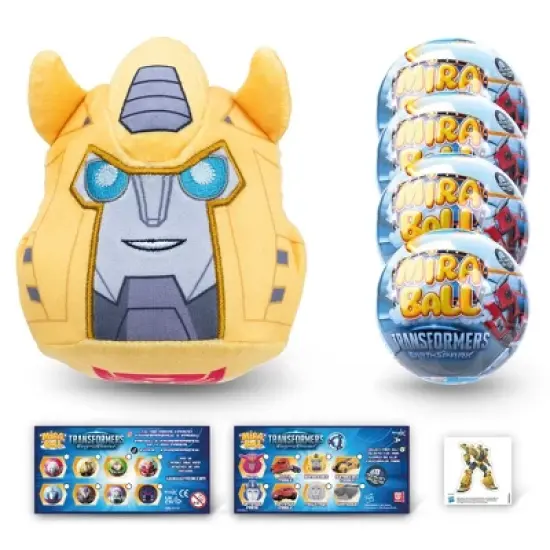 Transformers MiraBall, 3-in-1 Surprise, Blind Box Toys for Kids - Collectable Characters from TV Shows - Metal Ball, Plush, Stickers, White Ribbon image {10}