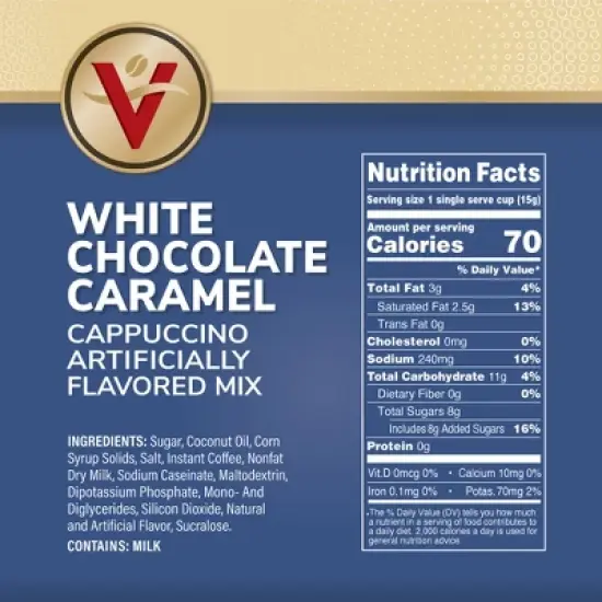Victor Allen's Coffee White Chocolate Caramel Flavored Cappuccino, 42 Count, Single Serve Cups for Keurig K-Cup Brewers image {6}