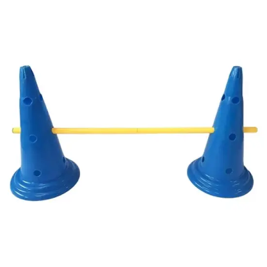 Midlee Dog Cone & Pole Agility Set- Adjustable Big to Small Dogs- Set of 3 image {1}