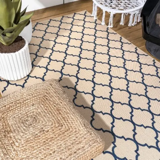 Arabesque Ogee Trellis Indoor/Outdoor  Area Rug  - JONATHAN Y image {7}