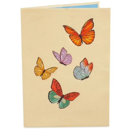 Pop of Art by Paper Love 3D Spring Butterflies, 5" x 7" Cover - Includes Envelope and Note Card image {2}