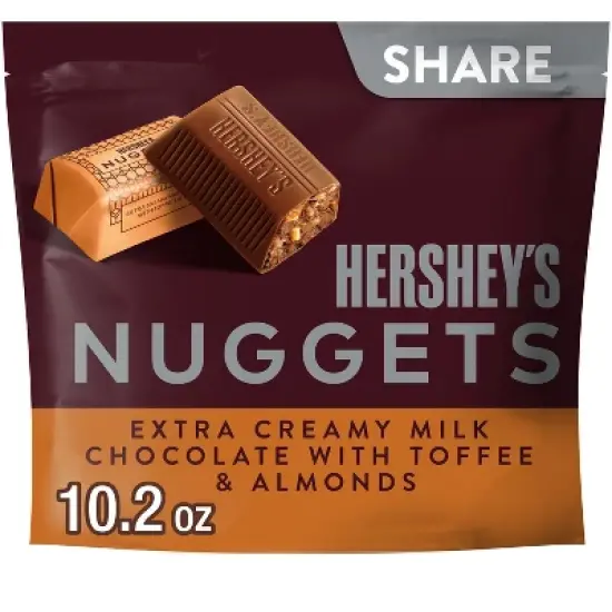 Hershey's Nuggets Toffee Almond Share Size Chocolate Candy - 10.2oz image {7}