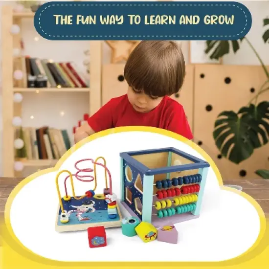 Leo & Friends Benny Toddler Wooden ActivityCube image {4}