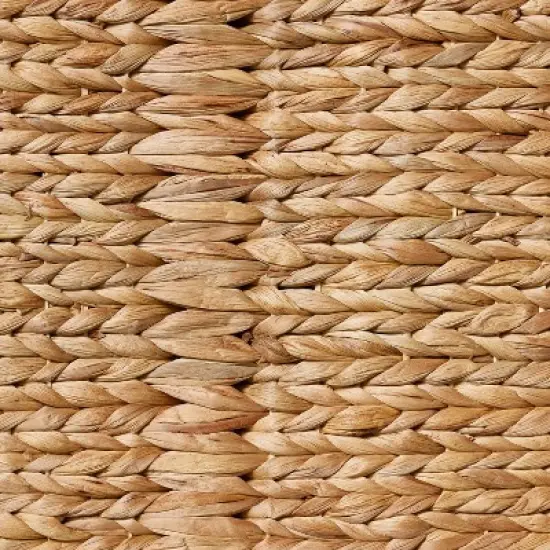 Natural Woven Storage Bench - Threshold&trade; designed with Studio McGee: Metal Frame, Fish Scale Pattern, No Assembly Required image {4}