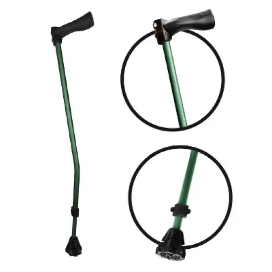 Luupatchy Cyclone Cane - Lightweight All-Terrain Walking Aid for Hiking & Travel, Adjustable, Waterproof, V-Tec Grip for Comfort & Stability image {9}