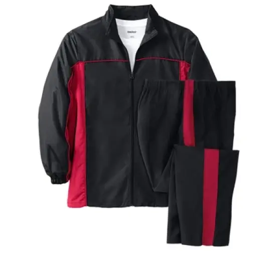 KingSize Men's Big & Tall Long Sleeve Colorblock Tracksuit image {4}