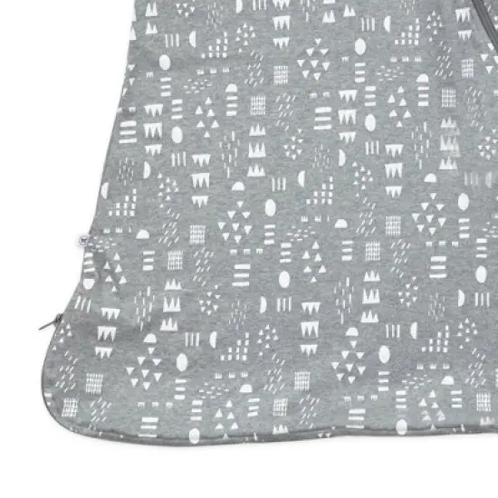 Honest Baby Organic Cotton Interlock Wearable Blanket - Pattern Play Heather image {2}