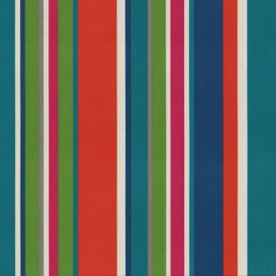 2pk Oversize St. Lucia Stripe Rectangular Throw Pillows Blue - Pillow Perfect image {1}