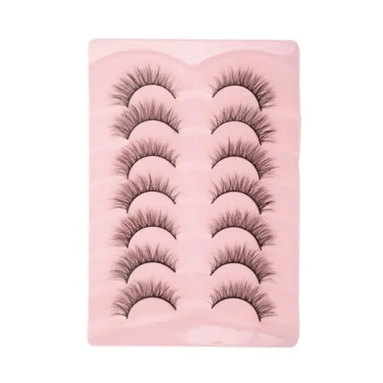 Unique Bargains 5D False Eyelashes Black 7 Pairs image {11}