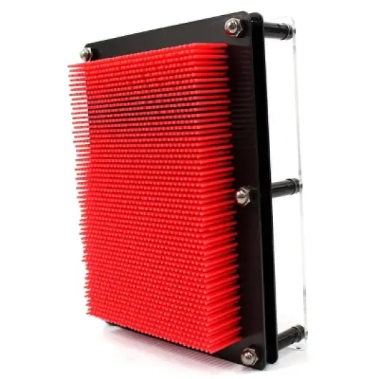 Insten 3D Pin Toy Art Impression Board, Red, 6 x 8 x 2 in image {6}