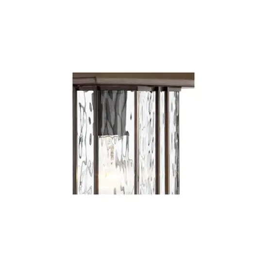 John Timberland Deaver Modern Outdoor Wall Light Fixture Bronze Dusk to Dawn Motion Sensor 15 1/4" Clear Water Glass for Post Exterior Barn Deck House image {7}