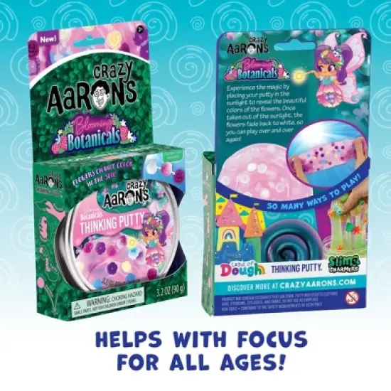 Crazy Aaron's Blooming Botanicals 3.5" Thinking Putty Tin: Focus on Sensory Development & Creative Thinking image {1}