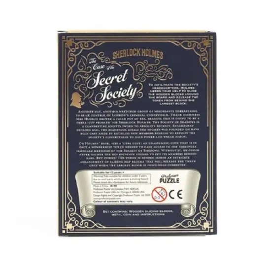Professor Puzzle USA, Inc. Sherlock Holmes The Case of the Secret Society Maze Puzzle image {2}
