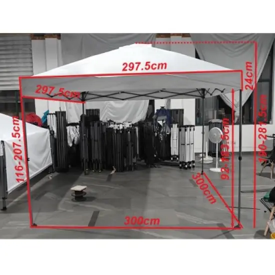 Yaheetech 10x10 Pop Up Canopy with One Push Setup image {1}
